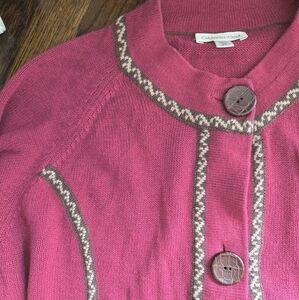 Coldwater Creek Lagenlook Cotton Ramie Quarter Sleeve Cardigan Size 2XL